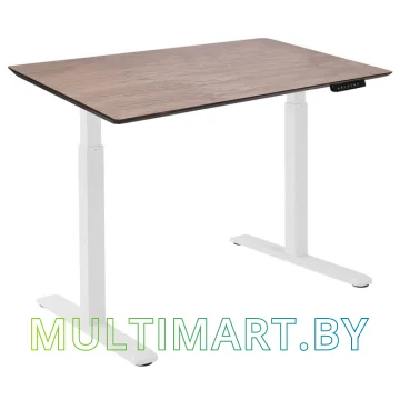 Стол для работы стоя ErgoSmart Wooden Electric Desk 1300х750х27 мм (дуб мореный/белый)